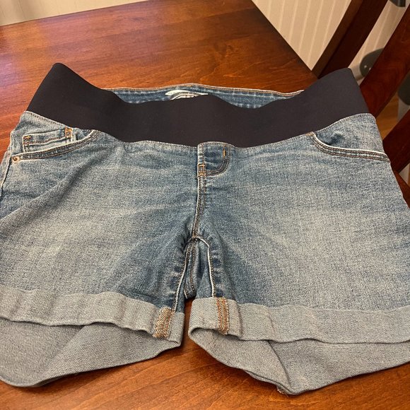 Maternity_Old Nave Jean Shorts - Picture 1 of 1
